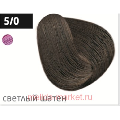 OLLIN PERFORMANCE  5/0 светлый шатен 60мл Перманентная крем-краска для волос