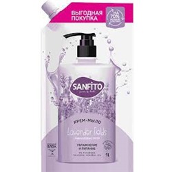 Мыло жидкое Sanfito Sensitive Лавандовые поля ДОЙ-ПАК 1 л