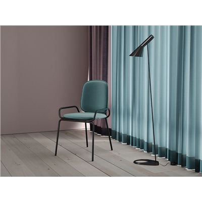 Стул Ror, 2 Frame, велюр, черный/зеленый