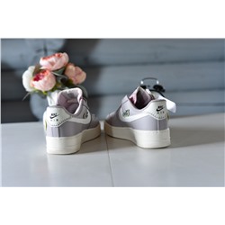 Фиалковые A Nike Air Force из натуральной кожи