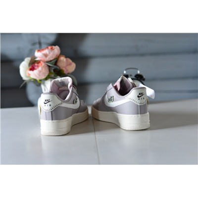 Фиалковые A Nike Air Force из натуральной кожи