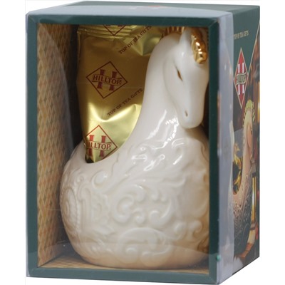 HILLTOP. Новый год. Керамика. Конфетница «Царская ладья» 30 гр. чайница керам.