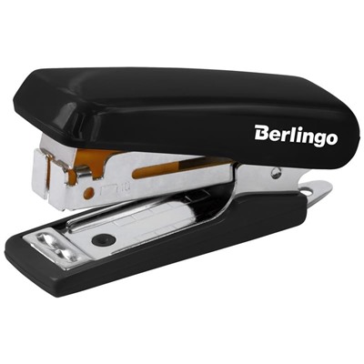 Мини-степлер №10 Berlingo "Comfort" до 10л., пластиковый корпус, черный
