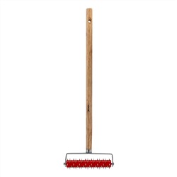 Валик для гипсокартона, 150 мм, игольчатый, деревянная ручка 500 мм MTX