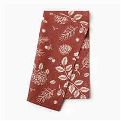 Полотенце новогоднее "Этель" "New Year's plants" 40х73 см, 100% хл, рогожка 186 г/м2