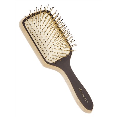 Dewal Щетка массажная для волос мини-прямоугольная / Blackwood BRB200, дерево, нейлон, 18 см