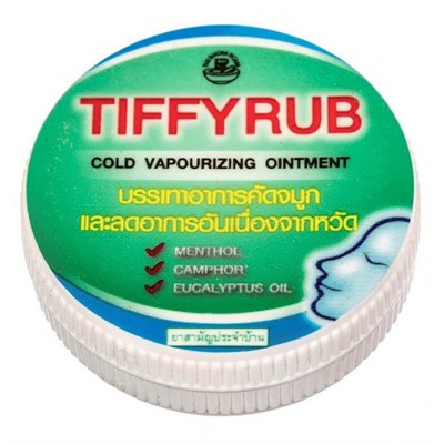 Тайская мазь Tiffy Rub от простуды 6 гр