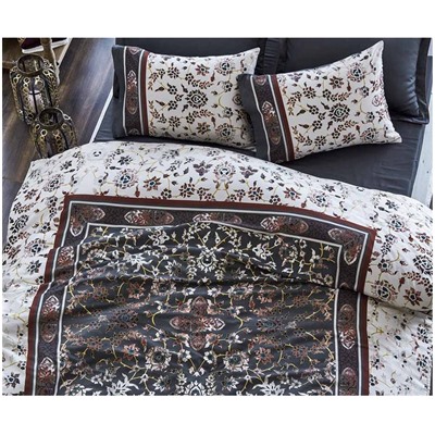 2 сп. Евро Комплект Постельного Белья Cotton Saten Aysima XL - EcoCotton