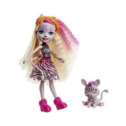 ENCHANTIMALS Дополнительная кукла со зверюшкой Zadie Zebra & Ref GTM27 FNH22