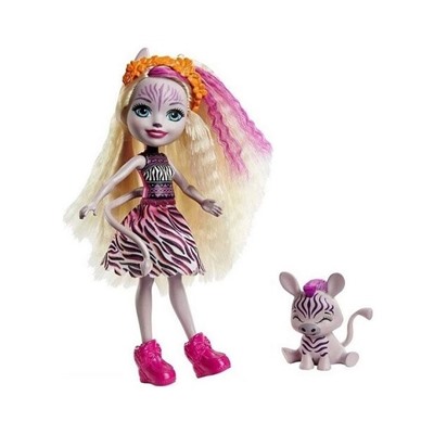 ENCHANTIMALS Дополнительная кукла со зверюшкой Zadie Zebra & Ref GTM27 FNH22