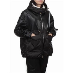 H24-210 BLACK Куртка демисезонная женская (100 гр. холлофайбер)