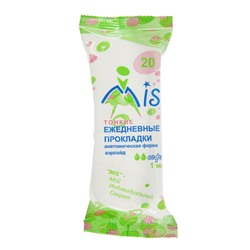 Прокладки ежедневные "Mis" айрлайд софт анатомическая форма (20шт) артикул 2618 ( Цена за 5 упаковок)