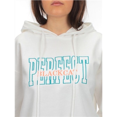 A-03 WHITE Худи женское (85% хлопок, 15% полиэстер)