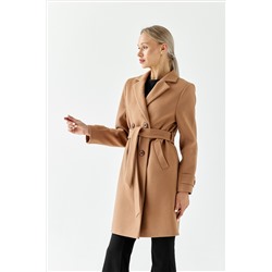 Пальто женское демисезонное 25570 кэмел