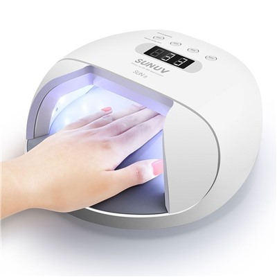SUNUV Лампа для маникюра UV/LED 7, 24/48 Вт, белый