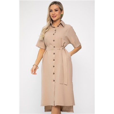 Платье Фруктовый коктейль (бежевое) П13656-18М