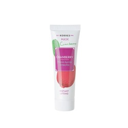 Korres (Коррес) natural products Cranberry Instant Lifting Mask Maske Peelings & Masken, 18 мл