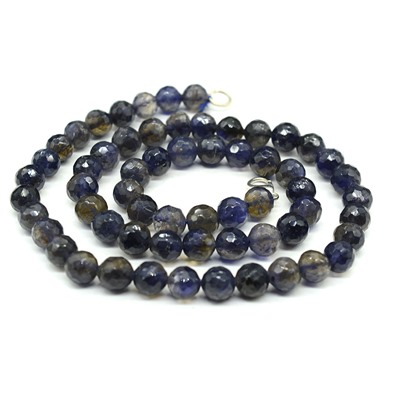 Бусы из Иолита шарик гр.8мм, 48см, 36,5г