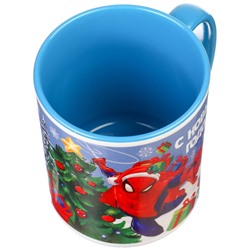 Кружка керамическая «С Новым годом!» 320 мл, Человек паук, МИКС