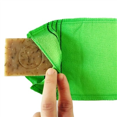 Shower Towel Мочалка для душа / Body Glove Exfoliating Towel, зеленый