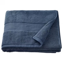 Банное полотенце темно-синее, FREDRIKSJON Bath Towel Dark Blue, произв. IKEA