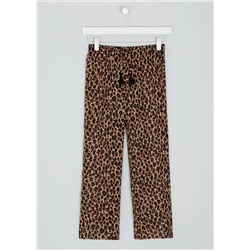 Girls Candy Couture Leopard Print Beach Trousers (9-16yrs)