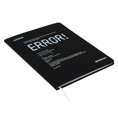 Дневник школьный для 1-11 классов ERROR!, интегральная обложка, искусственная кожа, ляссе, 80 г/м²