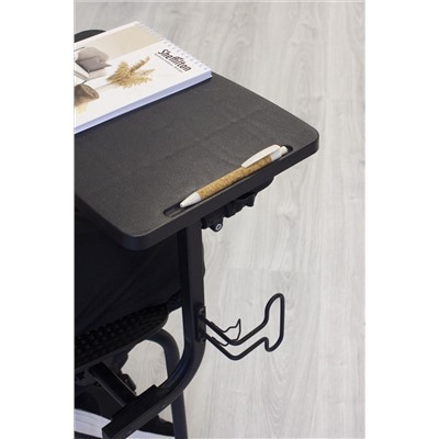 Стул SHT-S85М-RD с пюпитром
                        черный / черный муар