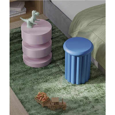 Столик приставной Vivlend, Ø34 см, синий