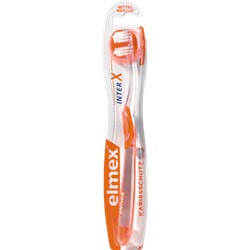 elmex Зубная щетка	 InterX Kariesschutz mittel, 1 шт