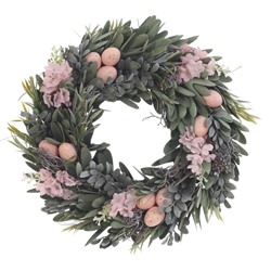 GAEM Изделие декоративное "Венок пасхальный", L34 W7 H34 см