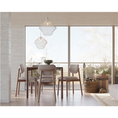 Светильник подвесной Vinger, Ø34х35 см, бежевый