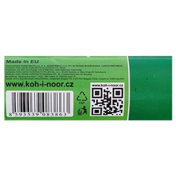 Бумага креповая поделочная гофро Koh-I-Noor 50 x 200 см 9755/17 светло-зелёный, в рулоне