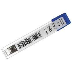 Грифели для механических карандашей Koh-I-Noor "4162", 12шт., 0,7мм, HB