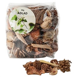 ADLAD, Potpourri, duftend, Skandinavische Wälder/weiß,, 90 g