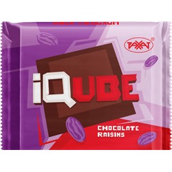 Айкуб/IQube chocolate raisins шоколад изюмный 70гр