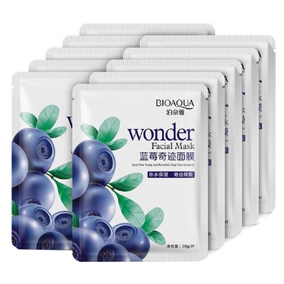 Маска для лица тканевая Bioaqua Wonder с экстрактом черники 30 g