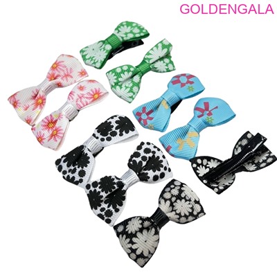 Набор детских зажимов для волос "Уточка" 4 см 5х50 шт