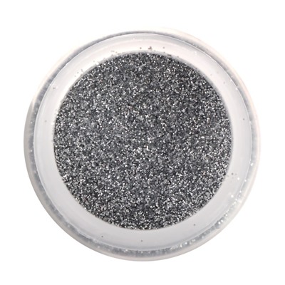 Декоративные блёстки LUXART LuxGlitter (сухие), 20 мл, размер 0.2 мм, серебристые