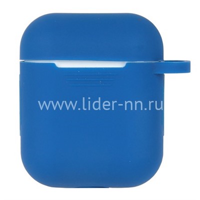 Чехол для наушников EarPods силиконовый (синий)