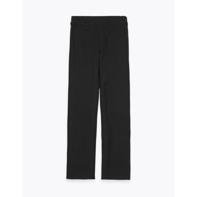 Girls' Slim Leg Knitted School Trousers (2-18 Yrs)