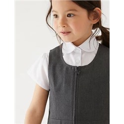 Girls' Plus Fit Pleated School Pinafore (2-12 Yrs)