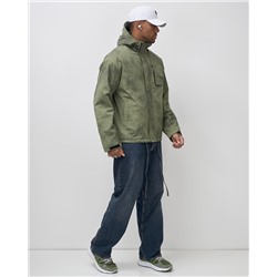 Куртка спортивная мужская весна осень цвета хаки 25473Kh