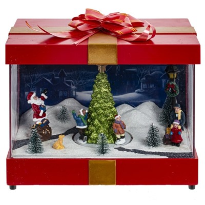 GAEM Фигурка декоративная "Рождество" (4 мелодии, подсвет, движ, 3xAA н/п, +USB), L21,5 W14 H19,5 см