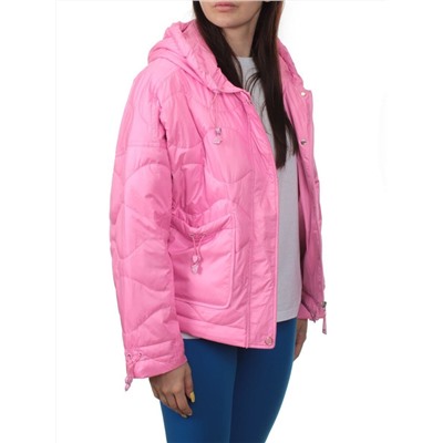 23-022 PINK Куртка оверсайз демисезонная женская (синтепон 100 гр.)