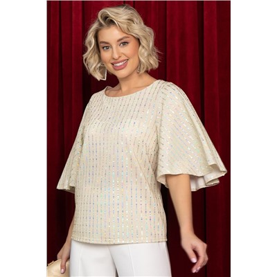 Блуза праздничная Ты ослепляешь! (золото) Б14700-7М