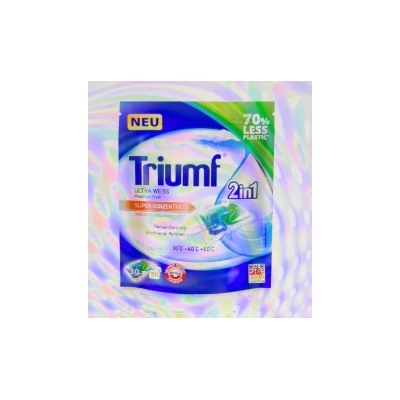 triumf капсулы 30 стирок 2 в 1 вайт мягкая пачка