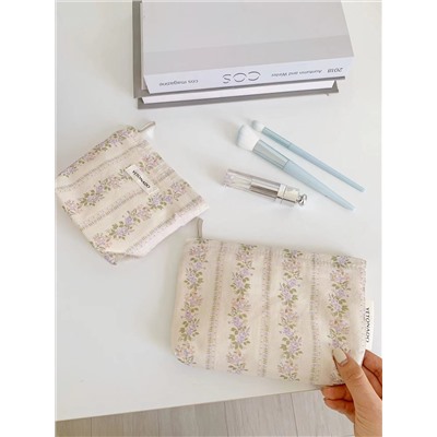 Capacious genuine small cosmetic bag, design handheld small clutch bag, organizer bag