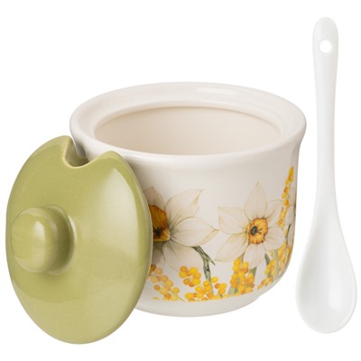 САХАРНИЦА С ЛОЖКОЙ AGNESS "SUNDAY" 10*9,5 СМ 300 МЛ (КОР=36ШТ.)