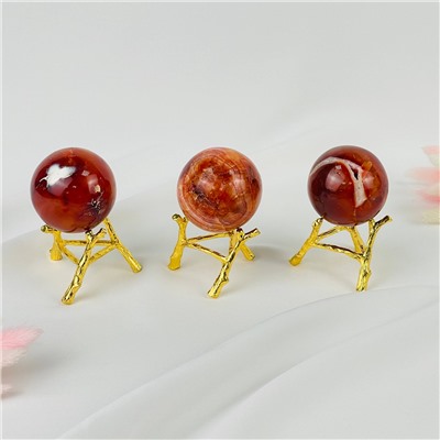 Радуга Самоцветов Шар из Сердолика на подставке